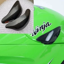 carbon fiber fuel tank guard cover Slider NEW For Kawasaki ZX6R ZX-10R ZX-6R 