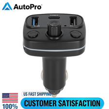 DUAL USB CHARGER CAR KIT BLUETOOTH 5.0 HANDSFREE FM RADIO TRANSMITTER MP3 PLAYER