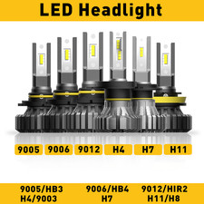 H4 H11 9005 9012 9006 H7 LED Headlight Bulb High Low Beam Fog Light 6500K Y
