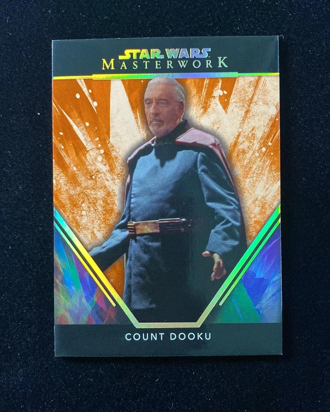 2024 Topps Star Wars Masterwork Count Dooku #3 Orange Parallel 10/10 GAV