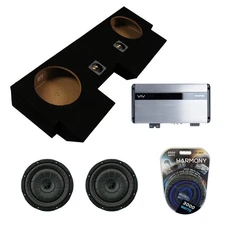 Kicker 43CVT102 Sub + Memphis PRXA1000.1 Amp + ASC Dual 10" Subwoofer Box Combo