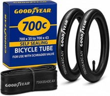 Goodyear Self-Sealing Bicycle Tube - 700c Bike Tube with Butyl Rubber -