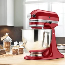 KitchenAid Artisan Series KSM150PSER 5 Quart Tilt-Head Stand Mixer, Red Kitchen