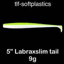 5” LABRAXSLIM TAIL 9g SOFT PLASTIC FISHING LURE SALT & FRESH WATER