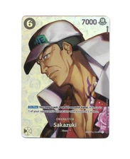 One Piece Card Game Sakazuki SP OP02-099 SR Alternate Art Kingdoms of Intrigue