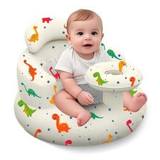 Inflatable Baby Seat with Tray, Blow up Infant Chair for Babies 3 Months and up,