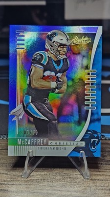 2019 Panini Absolute Christian McCaffrey #83 Spectrum Blue /50 49ers Panthers 🔥