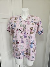 H.Q. Scrubs US Medium Pink Pet Scrub Top