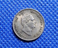 1836 Fourpence Groat William IV British Silver Coin