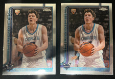 2025 Topps Chrome Kon Knueppel Base RC x 2 Hornets #254 🏀