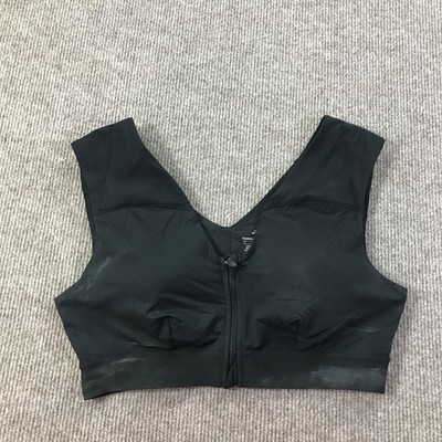 Tommie Copper Sports Bra Womens Large Front Zip Shoulder Support Activewear Fitn