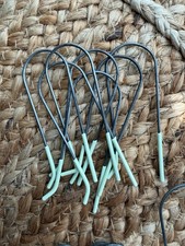 Lot of 7 Vintage Clairol Kindness K-400 Hot Roller Replacement Clips - Lg GREEN