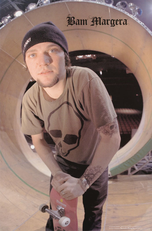 POSTER : SKATEBOARDING - BAM MARGERA     -  FREE SHIPPING  !   #3471
