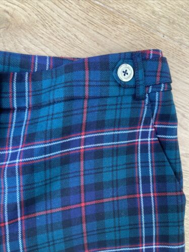 Joules Tartan Plaid Ankle Grazer Jeans - Size UK 10 - 100% Wool - VGC - Foto 3 di 7