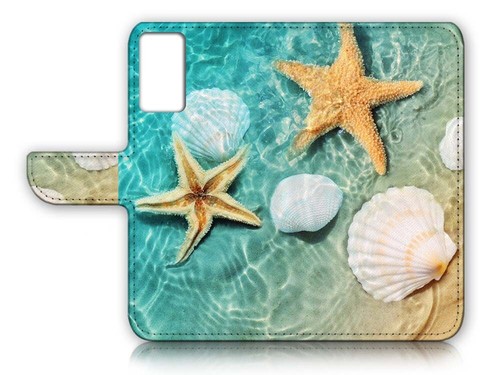 ( For Samsung S20 ) Wallet Flip Case Cover AJ24088 Sea Beach Starfish - Picture 2 of 8