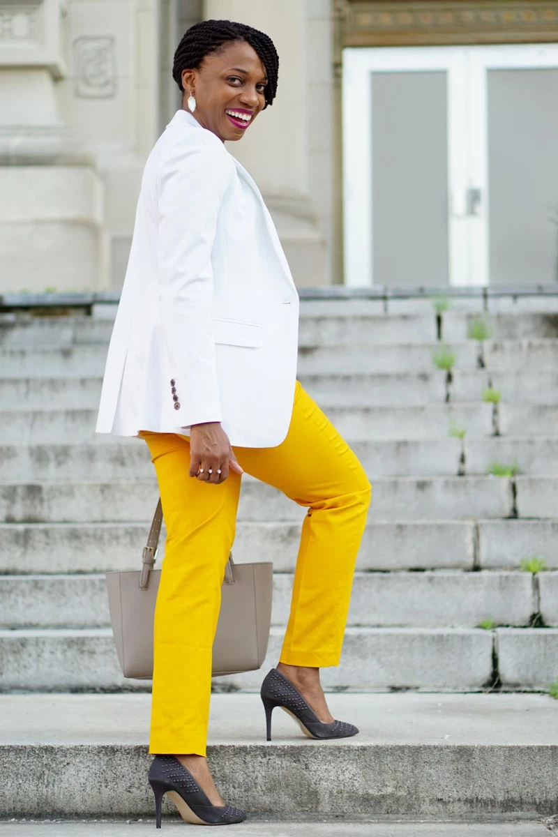 ZARA BRIGHT MUSTARD YELLOW CAPRI CROP CROPPED TROUSERS PANTS 10 6