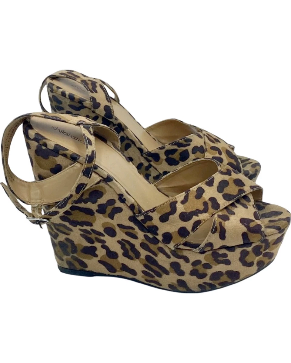 Cheetah on sale wedge heels