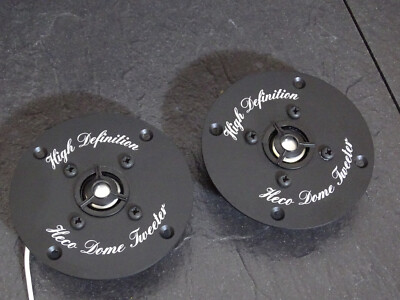 HECO DOME TWEETER  2 STÜCK TWO PIECES  EXCELLENT HIGH DEFINITION 101 232 7