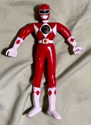 1994 Vintage Power Rangers Red Ranger Jason Action Figure Rubber