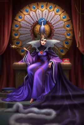 2024 Disney Parks Evil Queen Opulence Snow White Print 14x18