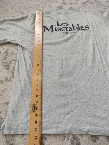 VTG 1986 Dewynters Les Miserables London Adult Grey Tshirt sz L - Picture 15 of 16