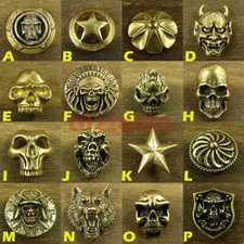 Solid Brass conchos Leathercraft rivet stud Punk screw back Concho