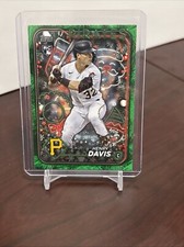2024 Topps Holiday #H187 Henry Davis- Green Metallic Holiday Tree #d 5/5 Bookend