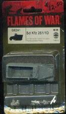 SDKFZ 251/1D 15mm WWII German Flames War GE241 Halftrack w/3.7cm Late