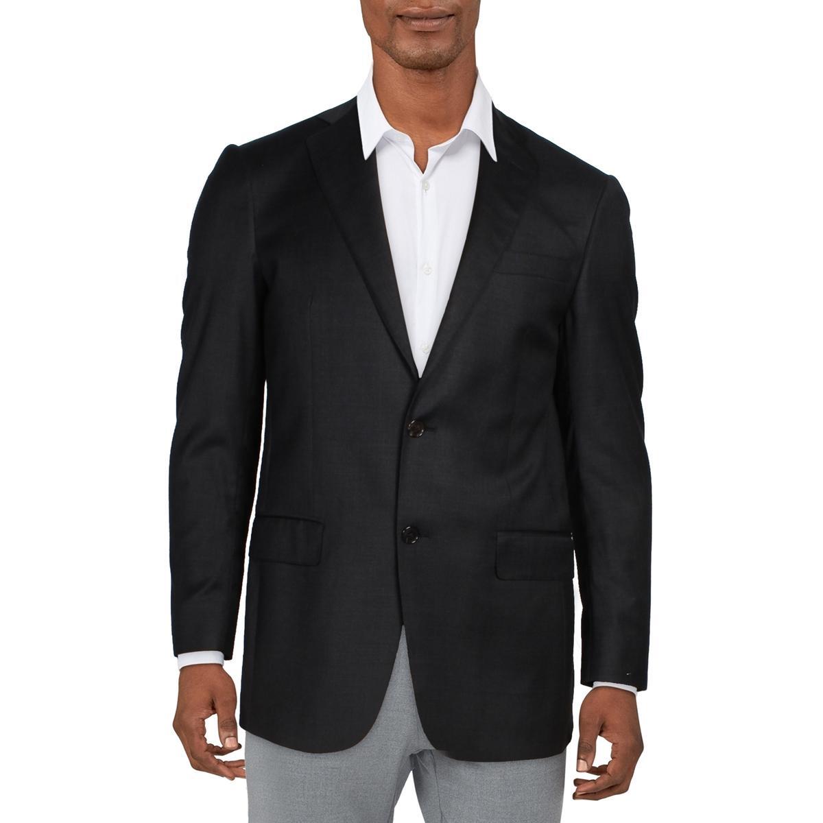 Мужской серый тканый блейзер на двух пуговицах Hart Schaffner Marx Sportcoat 38R BHFO 7614 44490₽