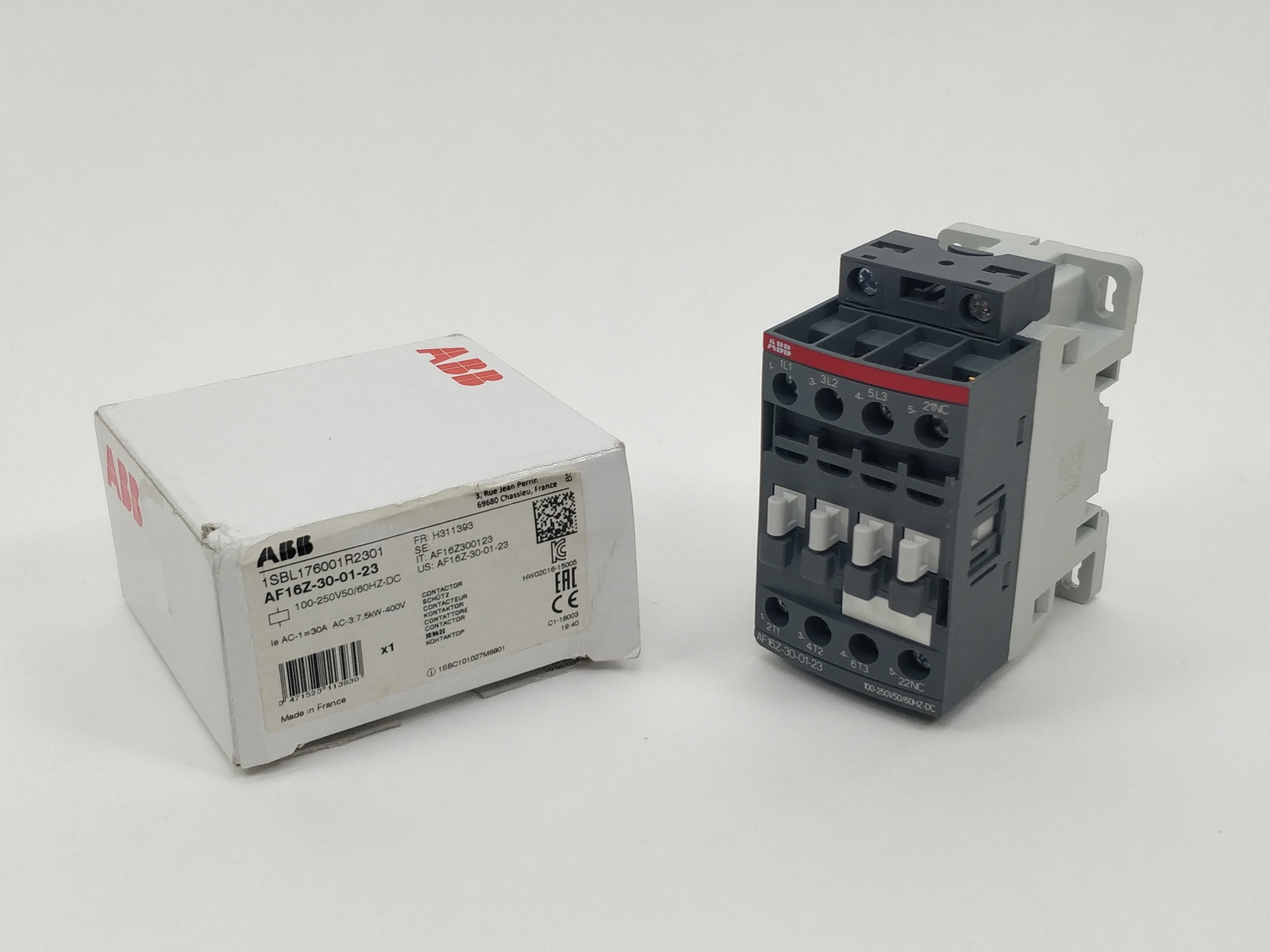 ABB 1SBL176001R2301 AF16Z-30-01-23 100-250V 50/60HZ-DC Contactor
