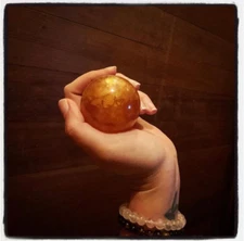 Honey Calcite Crystal Spheres from Iceland, Many Sizes