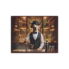 Humorous Dog Bartender Metal Art Sign, Dog Lover Gift, Home Bar Decor, Funny Pub