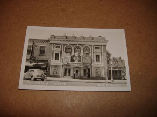 c1944 Fox Grand Theater Duquoin Illinois RPPC IL Stadtansicht - Bild 3 von 3