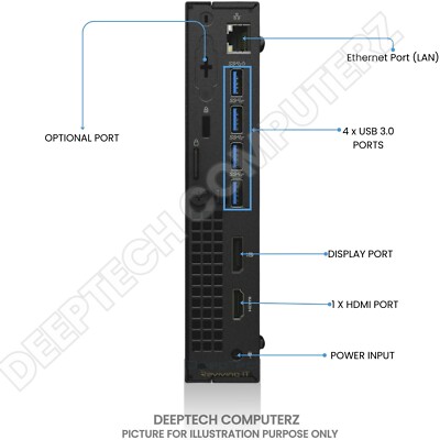 Dell OptiPlex 7040 Micro PC Core i7 6th Gen 32GB RAM 2TB SSD Wi-Fi