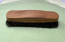 Vintage Wood Handle Shoe Shine Brush  Polisher Possibly Horsehair Collectible