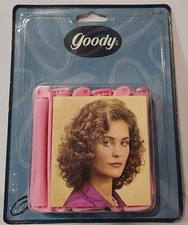 VINTAGE NEW GOODY MEDIUM PERM ROD CURLERS PINK 12 COUNT