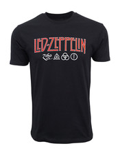 LED ZEPPELINS ZOSO BAND LOGO T SHIRT