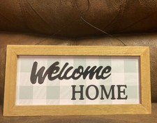 New Welcome Home Wood  Metal Sign Home Decor 3D Farmhouse Look