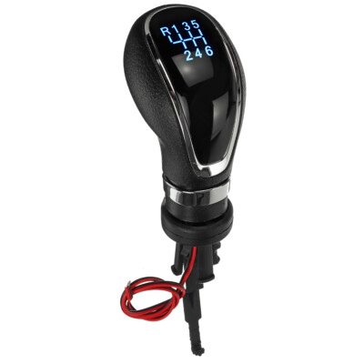 Gear Shift Knob 6 Speed PU Leather Shifter Knob Lever For Vauxhall Astra 2009-14