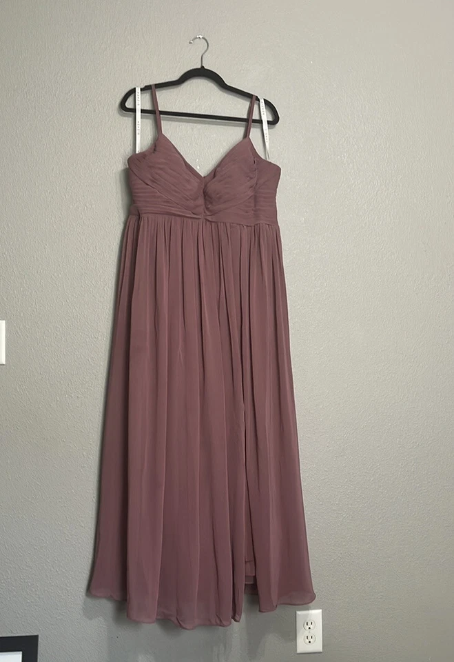 Azazie подружки невесты платье Алия аметист размер 16 короткий заказ размер - Изображение 4 из 4