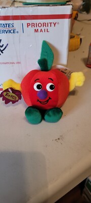 Toy Box Creations Red Plush Ashley Apple Fruit Seedies Small