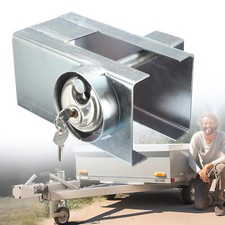 Diebstahlsicherung Anhängersicherung Kastenschloss mit Schlosseinfassung Satz