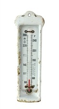 H-B Instrument Co. Phila. USA Cast Iron Porcelain Well Thermometer 40 to 260 F
