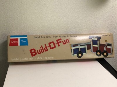1965 Tupperware Tupper Toys BUILD-O-FUN Set #101