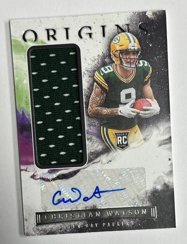 2022 Panini Origins Christian Watson Rookie Auto Relic #170