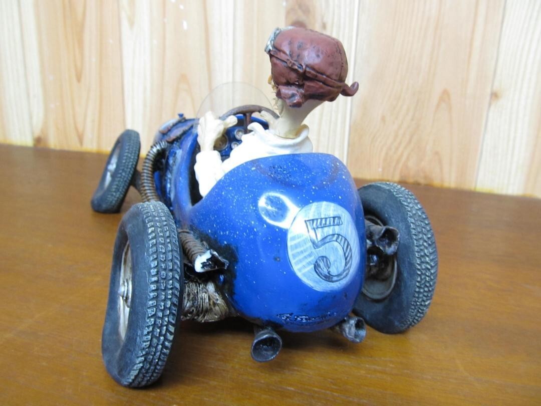 Guillermo Forchino Racing Car Figurine Made In France W 10.6 x H