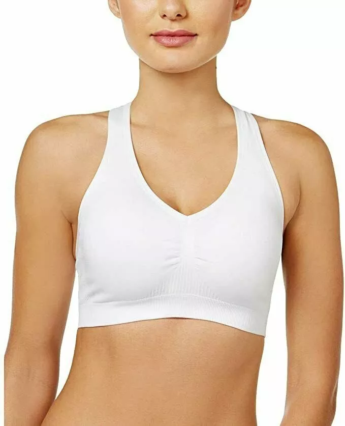 Women's Ideology Low-Impact Racerback Sports Bra White Size Small