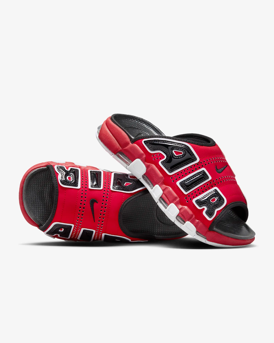 【NIKE】NIKE AIR MORE UPTEMPO SLIDE Nike Air More Uptempo FJ6036-600 Mens University Red Black