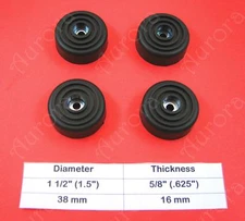 4 Rubber Feet (1.5" x .63") Amps, Speakers, Cases, Cabinets, Pro Gear, Guitar