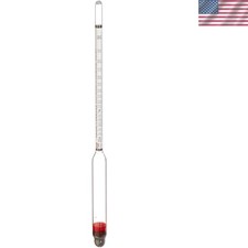 Precision Glass Alcoholmeter Hydrometer for Distilled Spirits - Proof  Tralles